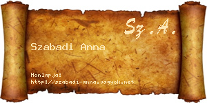 Szabadi Anna névjegykártya